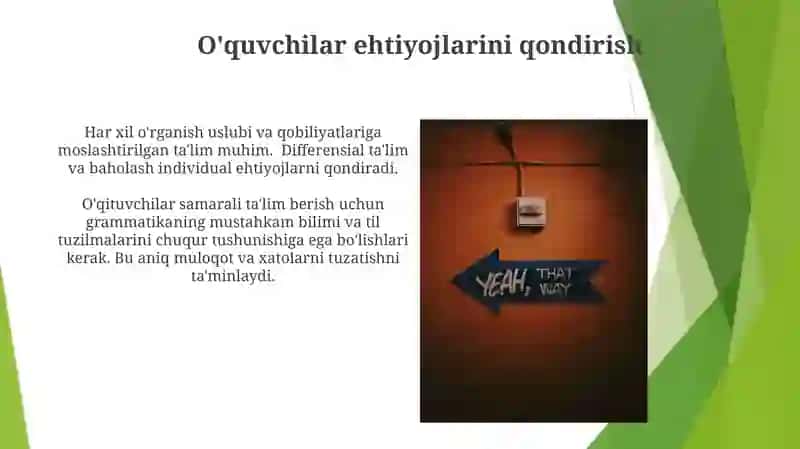 Oʻqituvchining grammatik va uslubiy kompetensiyasi 4