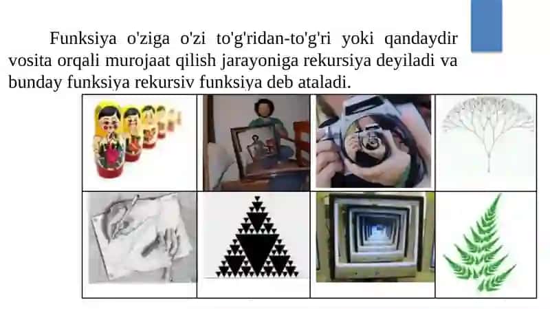 Rekursiv va Iterative Algoritm Dasturlash 4