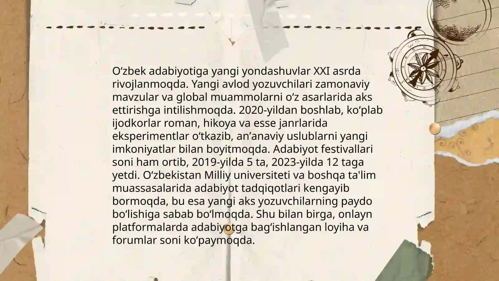 Istiqlol davrida oʻrta maktab, akademik litseylarda adabiy ta'lim usulini va mazmunining yangilanishi 4