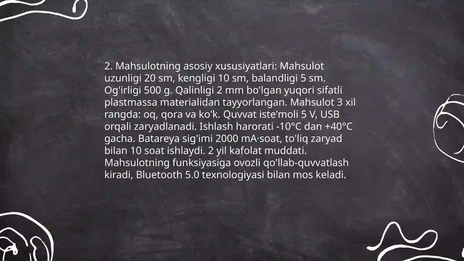 Sohaga oid mahsulotlar uchun taqdimot tayyorlash 4
