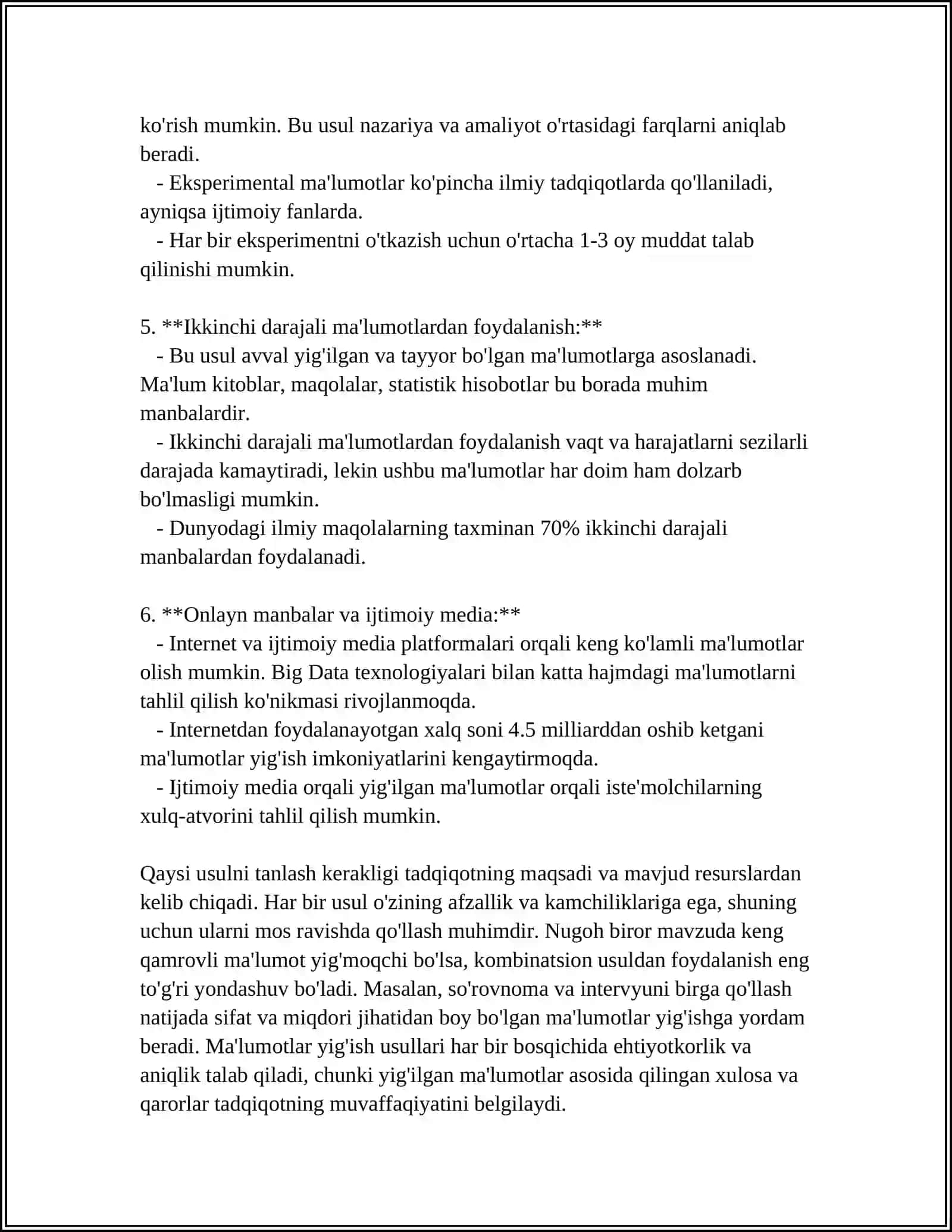 EKONOMETRIK MODELASHTIRISHNING AXBOROT TA'MINOTI 4