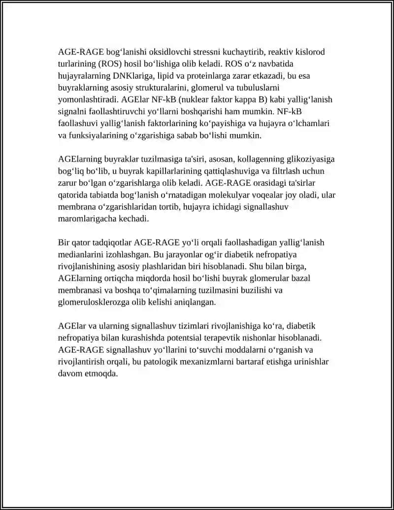 DIABETIK NEFROPATIYANI KELTIRIB CHIQARUVCHI BIOKIMYOVIY MEXANIZMLAR 4