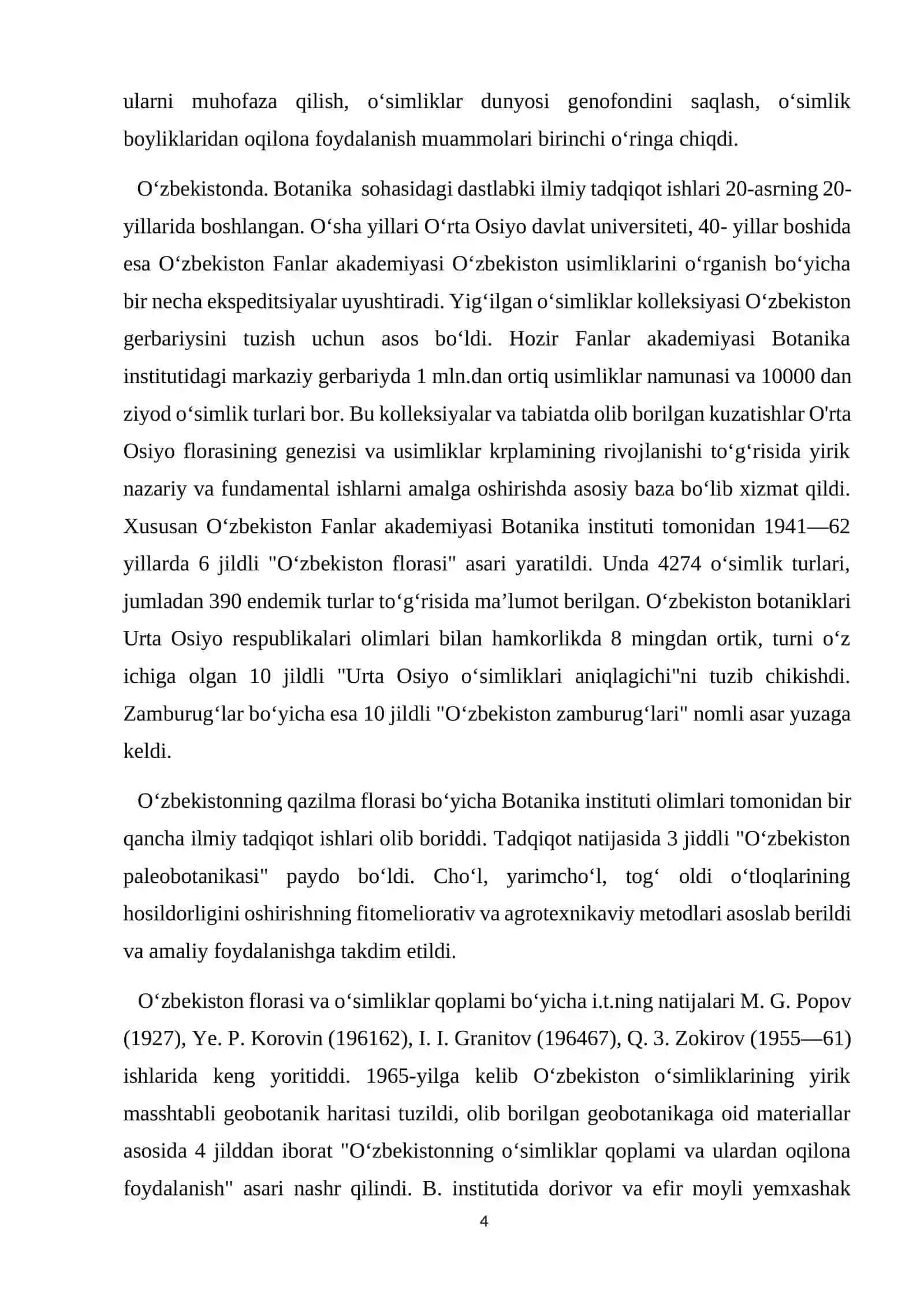 O'simliklar fiziologiyasi 4