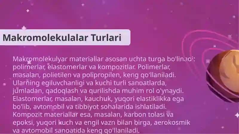 Makromolekulyar Egiluvchanlik va Tartiblash 4