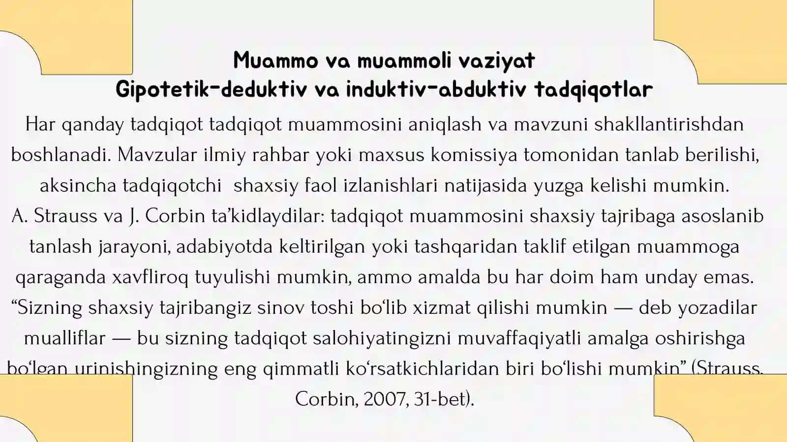 Psixologik tadqiqotni rejalashtirish 4