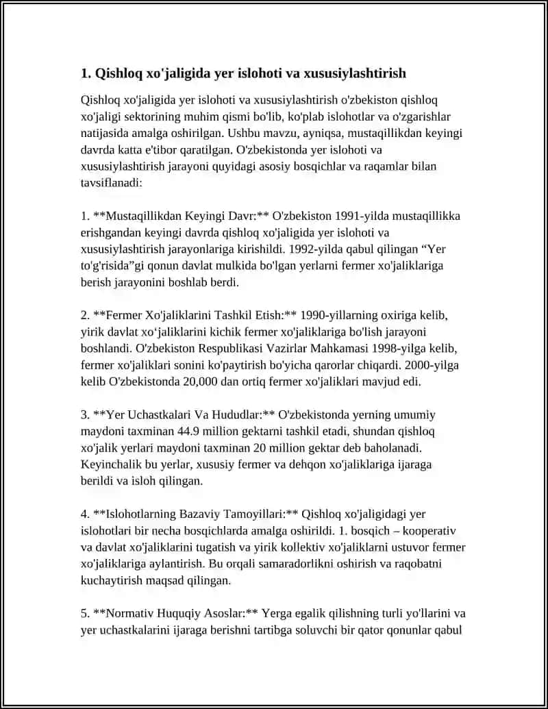 QISHLOQ XOJALIGI VA SANOAT SOHASIDAGI O'ZGARISHLAR 4