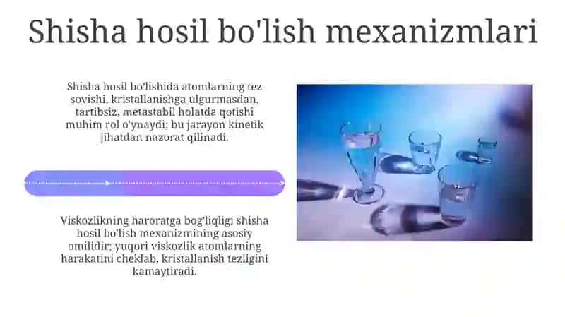 Shisha xosil qiluvchi moddalar va modifikatorlar 4