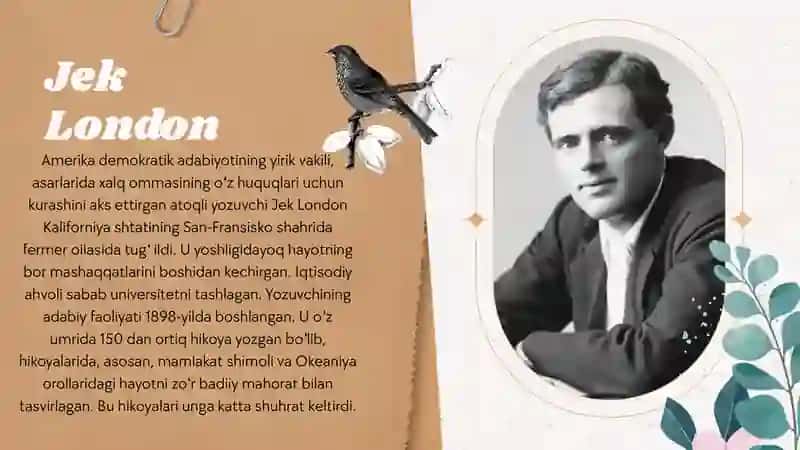Jek London hikoyalarida inson va tabiat munosabati 4