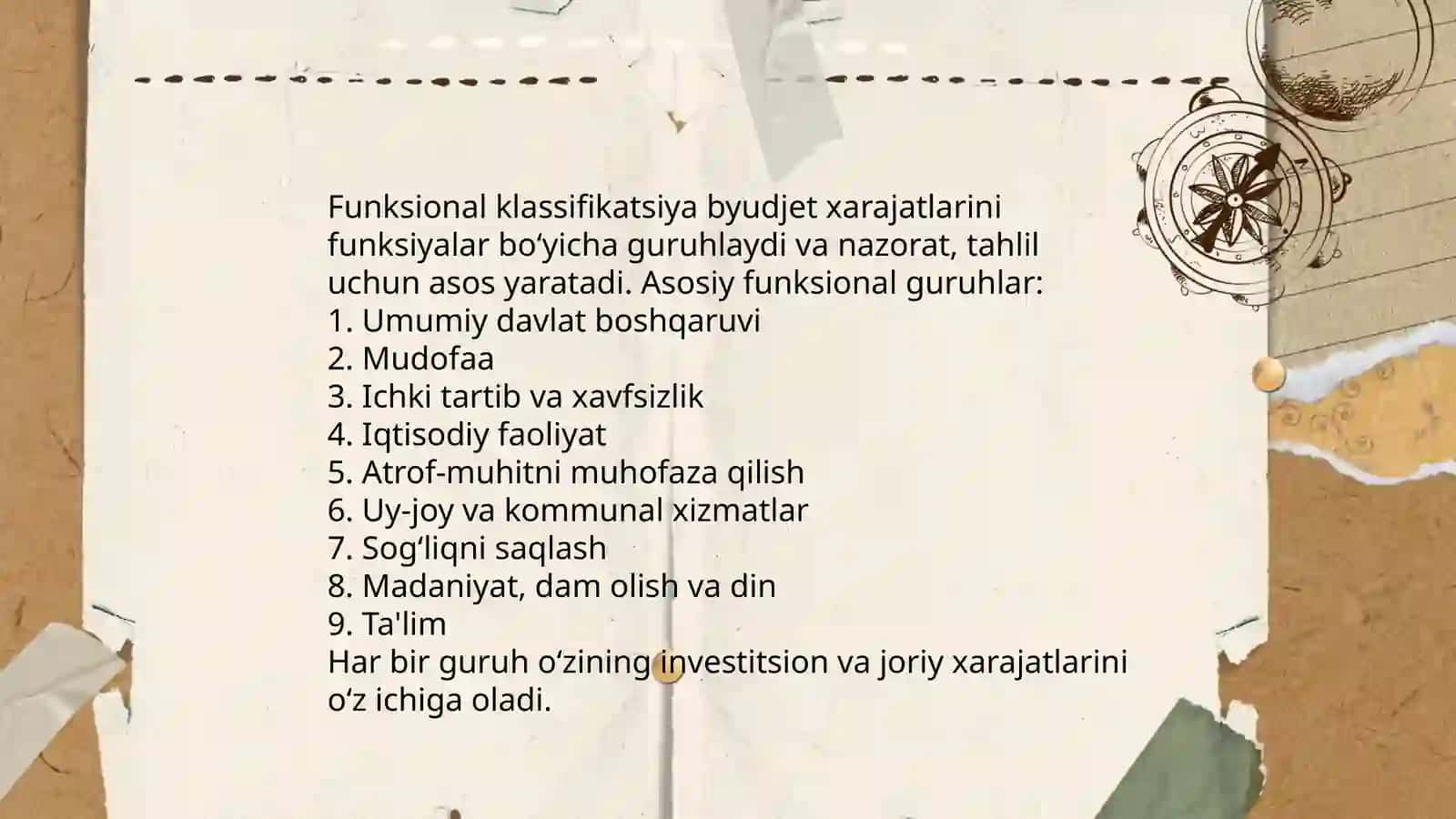 Davlat byudjeti xarajatlarining iqtisodiy klassifikatsiyasi va tarkibi 4