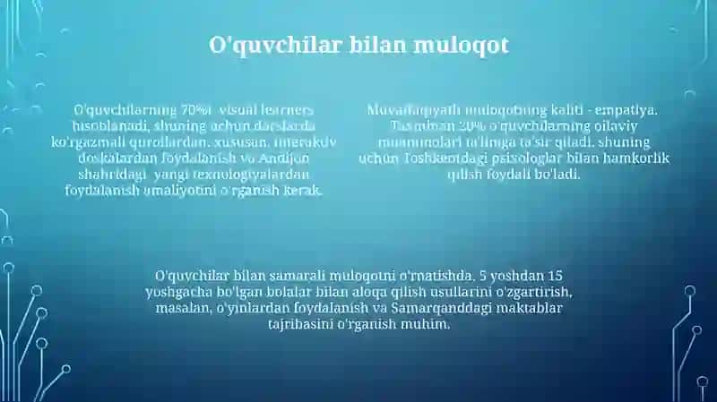 O'qituvchining Kasbiy va Shaxsiy Sifatlarini Rivojlantirish 4