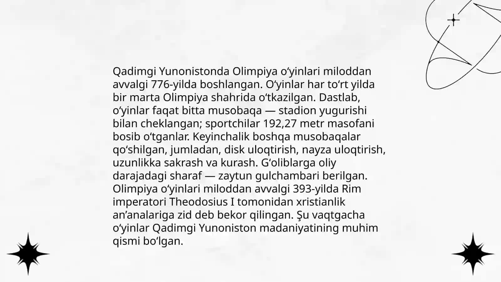 Olimpiya oʻyinlari tarixi 4