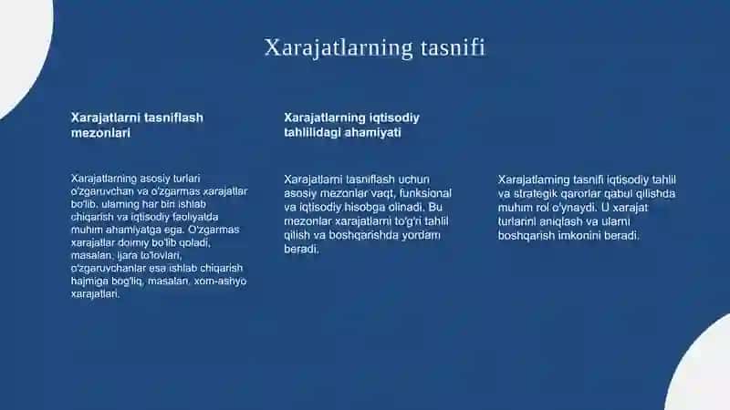 Xarajatlarning iqtisodiy mazmuni 4