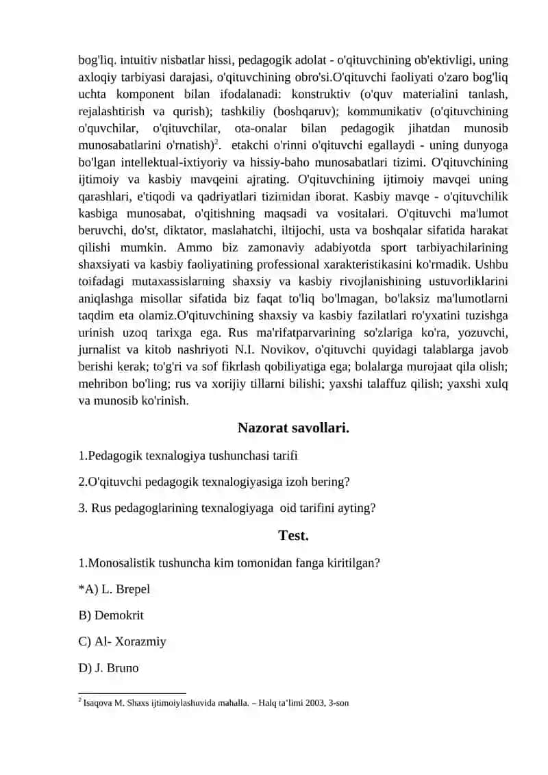 Ijtimoiy pedagogik-texnalogiyani ishlab chiqish va realizatsiyalash sxema algoritmini tuzish 4