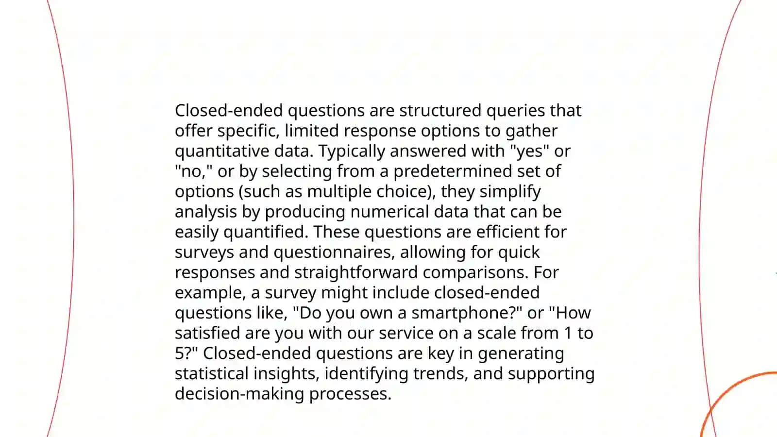 Types of questions 4