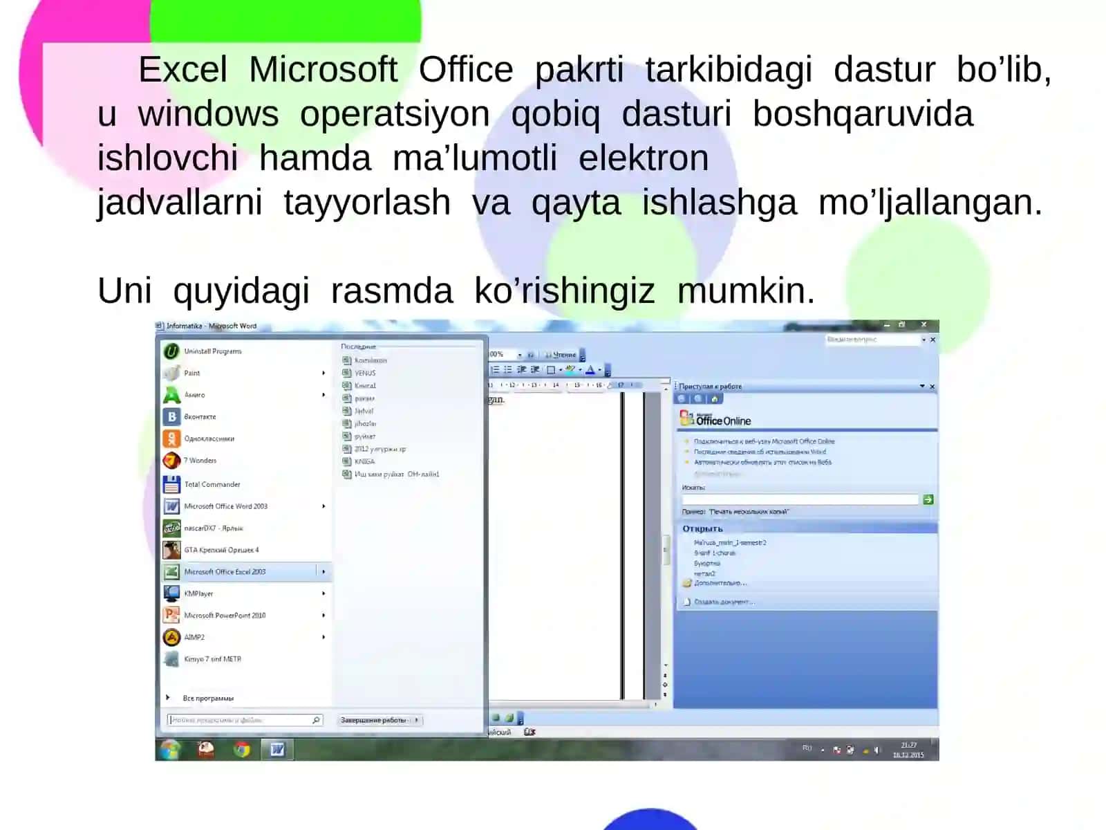Exceldasturihaqida 4