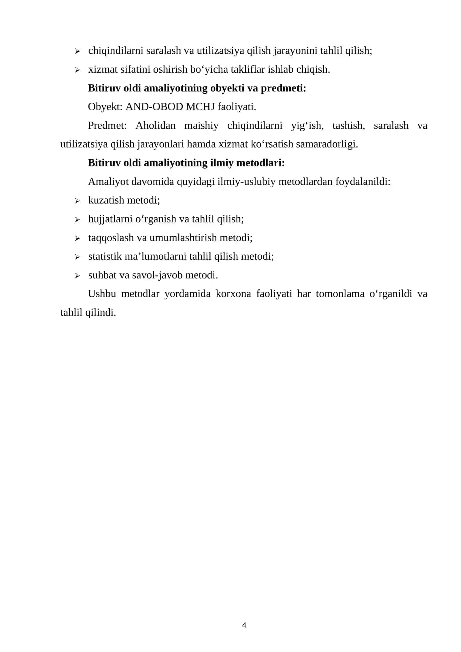 AND-OBOD MCHJ Aholidan maishiy chiqindilarni yig‘ish va olib ketish xizmati 4