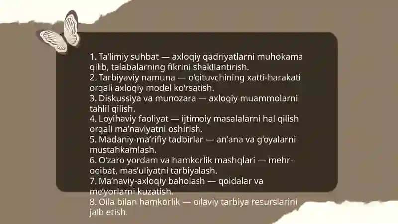 Sinf rahbarining tarbiyaviy ishi 4