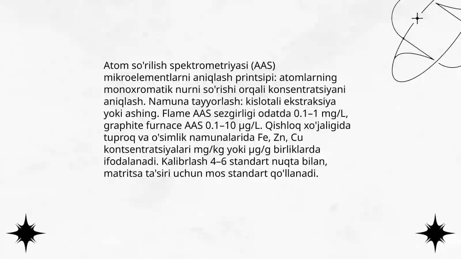 Fizik kimyoviy analiz usullari va ularning qishloq xo'jaligida qo'llanilishi 4