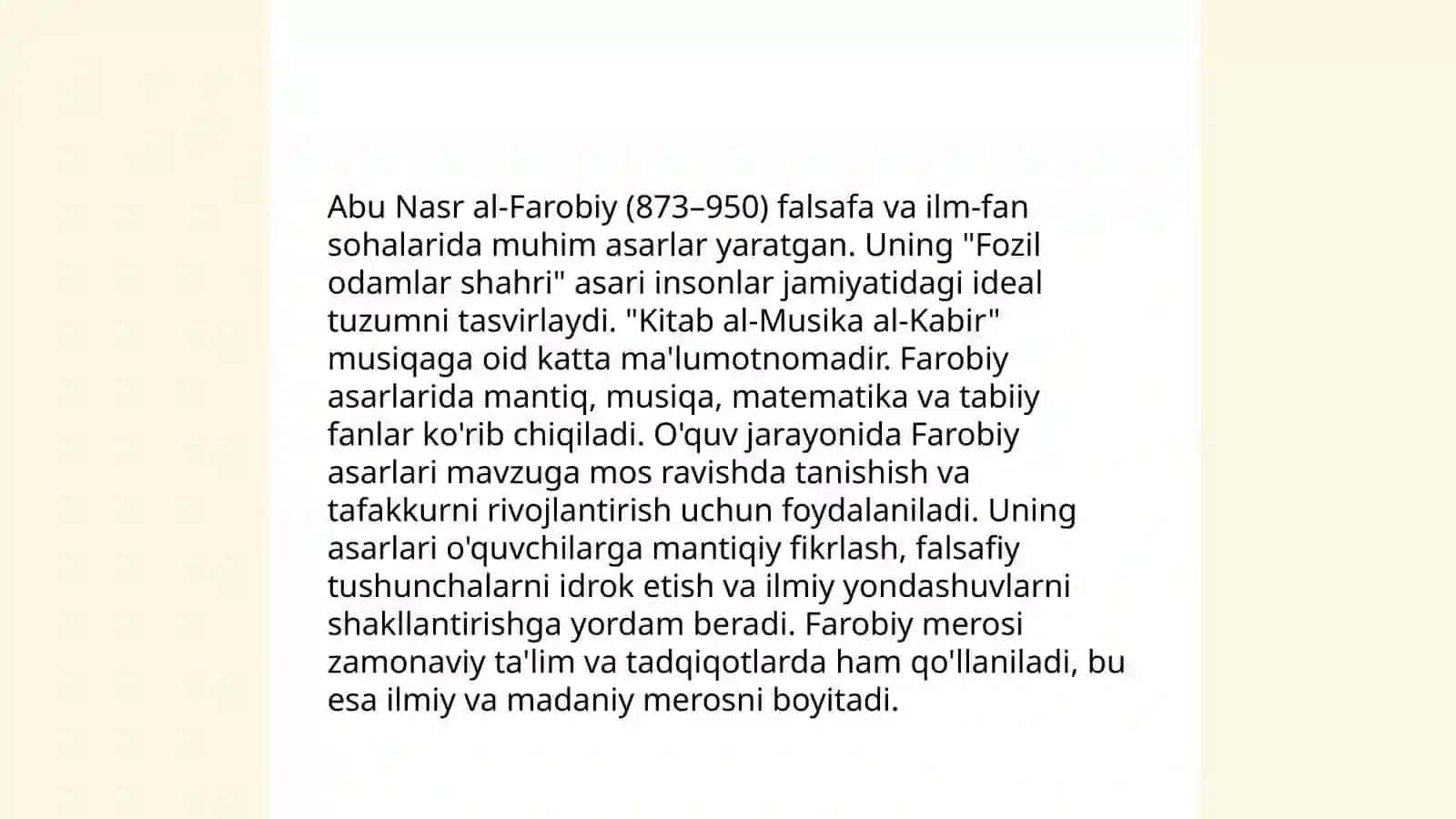 Sharq mutafakkirlari merosidan foydalanish 4