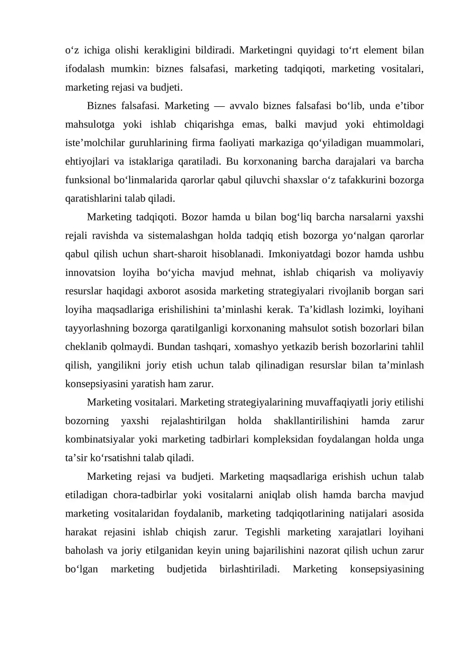Innovatsion faoliyat marketingi 4