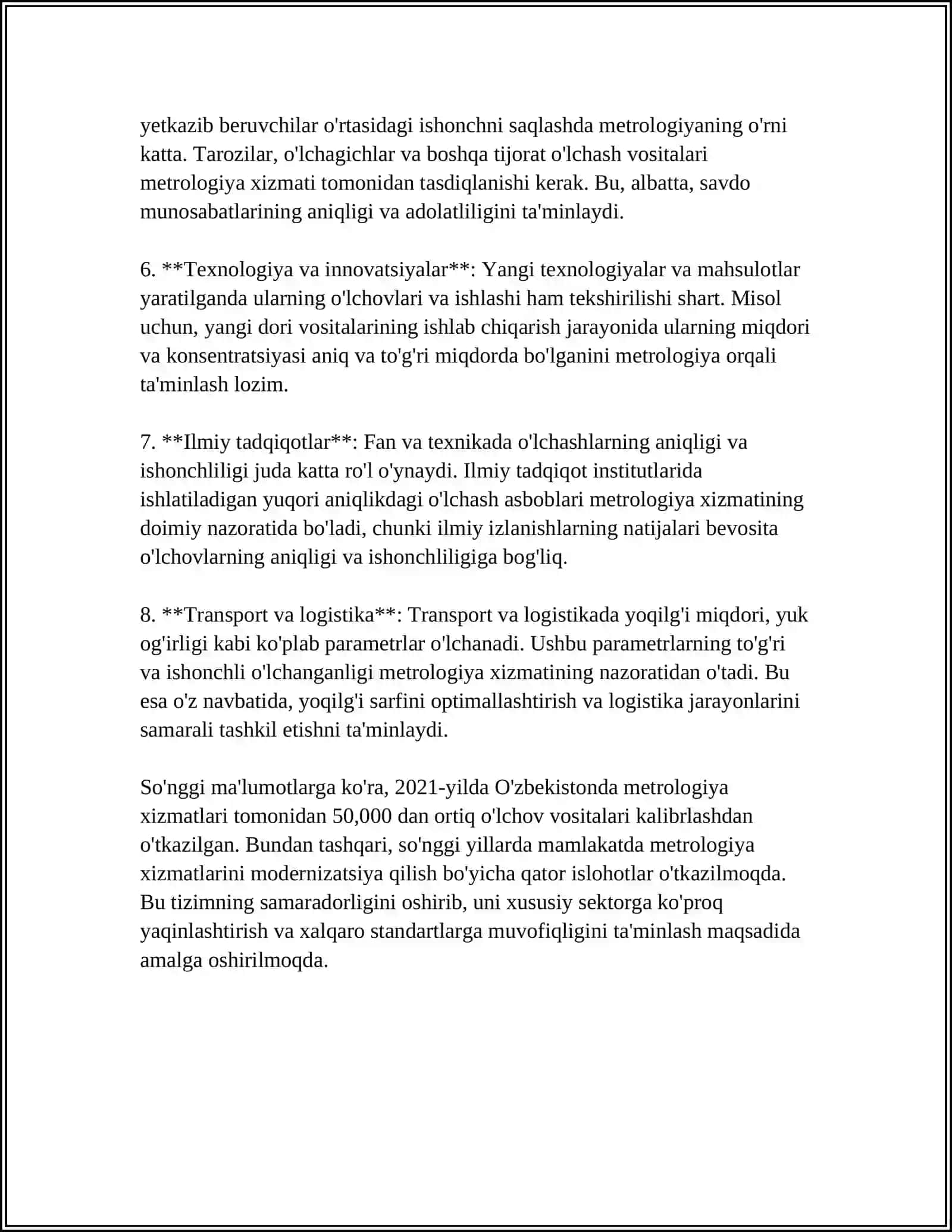 METROLOGIK XIZMATNING BOSH MARKAZI VA UNING VAZIFALARI 4