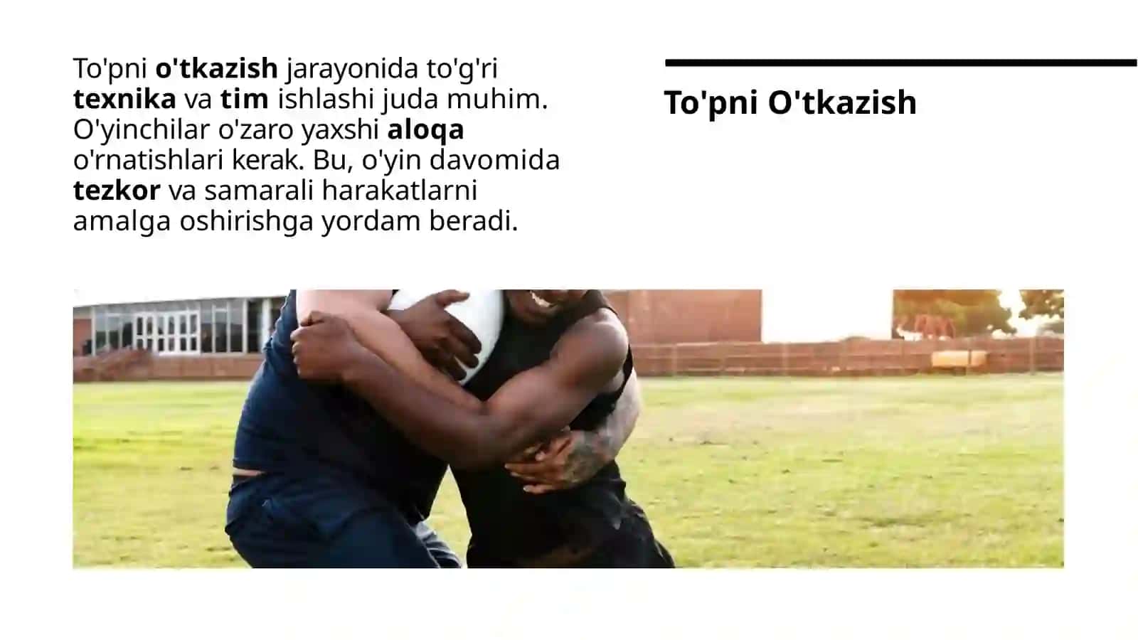 Gandbol o'yinida to'pni boshqarish texnikasini o'rganish 4