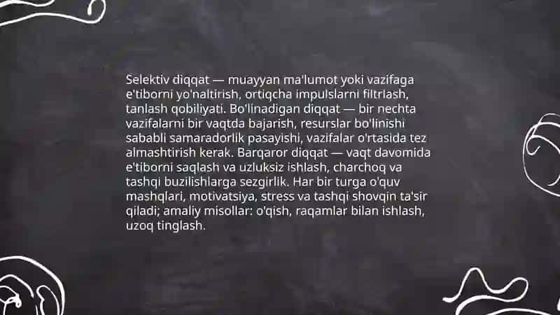 Diqqat mavzusi 4
