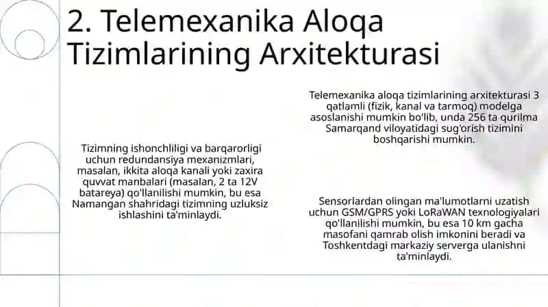 Telemexanika aloqa tizimlari 4