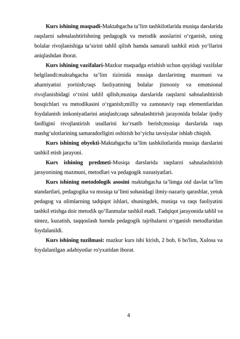 Maktabgacha ta’lim tashkilotlarida musiqa darslarida raqslarni sahnalashtirish 4