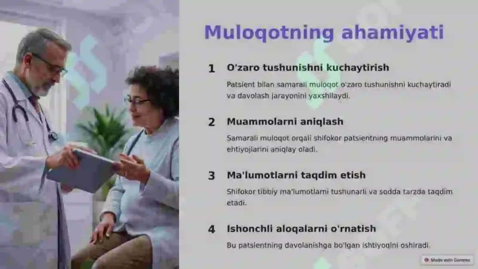 Muloqotvamunosabatlar(Communication and interpersonal skills)ko‘nikmalari 4