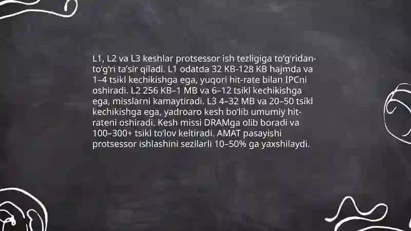 Kesh xotira va uning tezlikka ta'siri 4