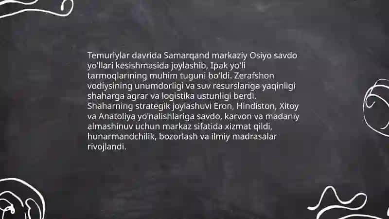 Temuriylar va xonliklar geografiyasi 4