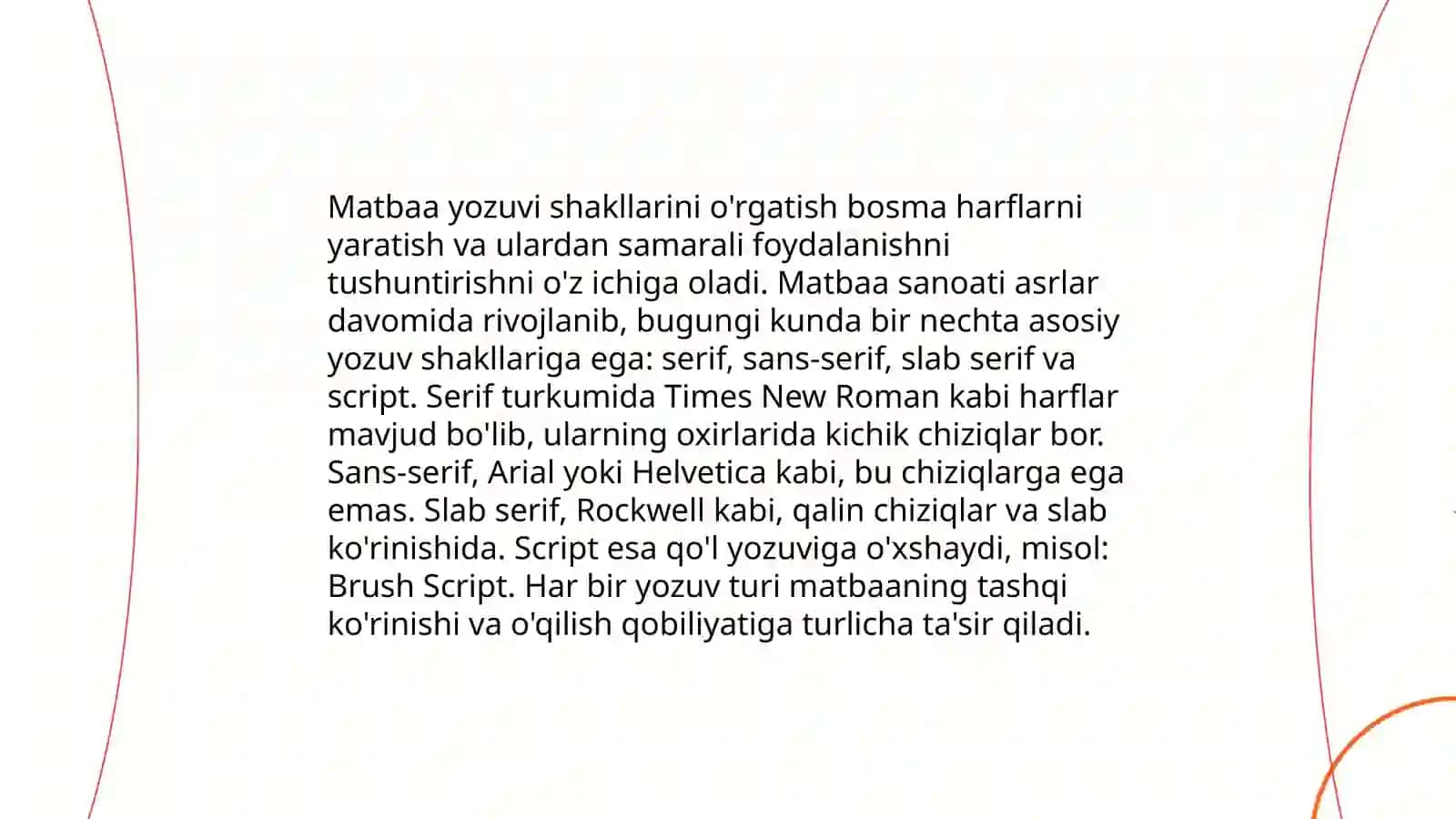 Boshlangʻich sinflarda chiroyli yozuv fanlari oʻzlashtrishning muhim shartlaridan biri sifatida 4