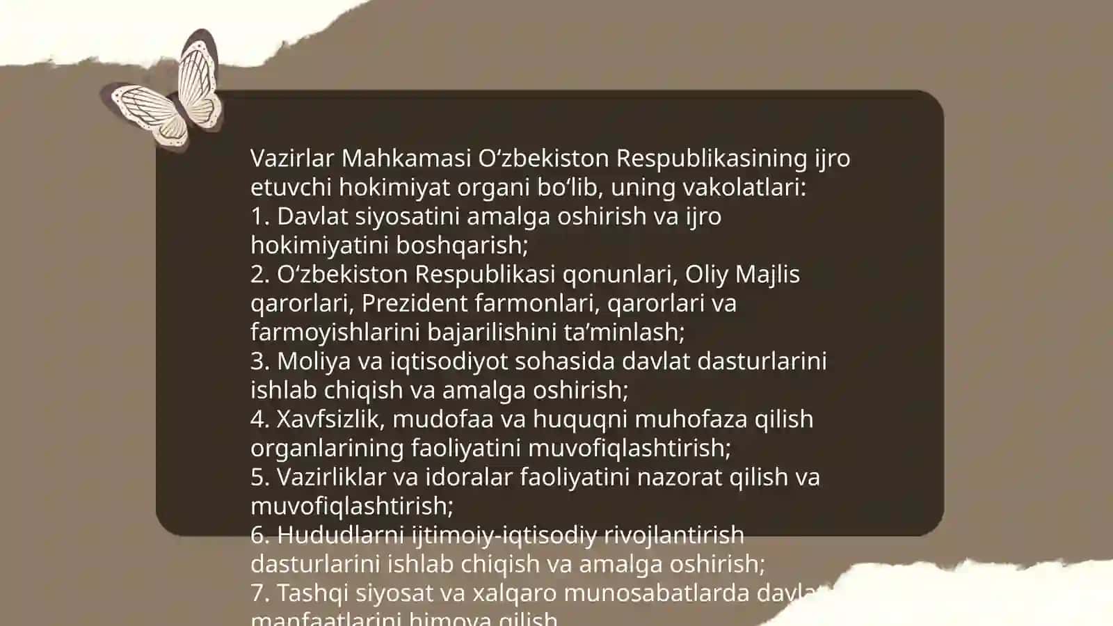 Oʻzbekiston Respublikasi Vazirlar Mahkamasi 4
