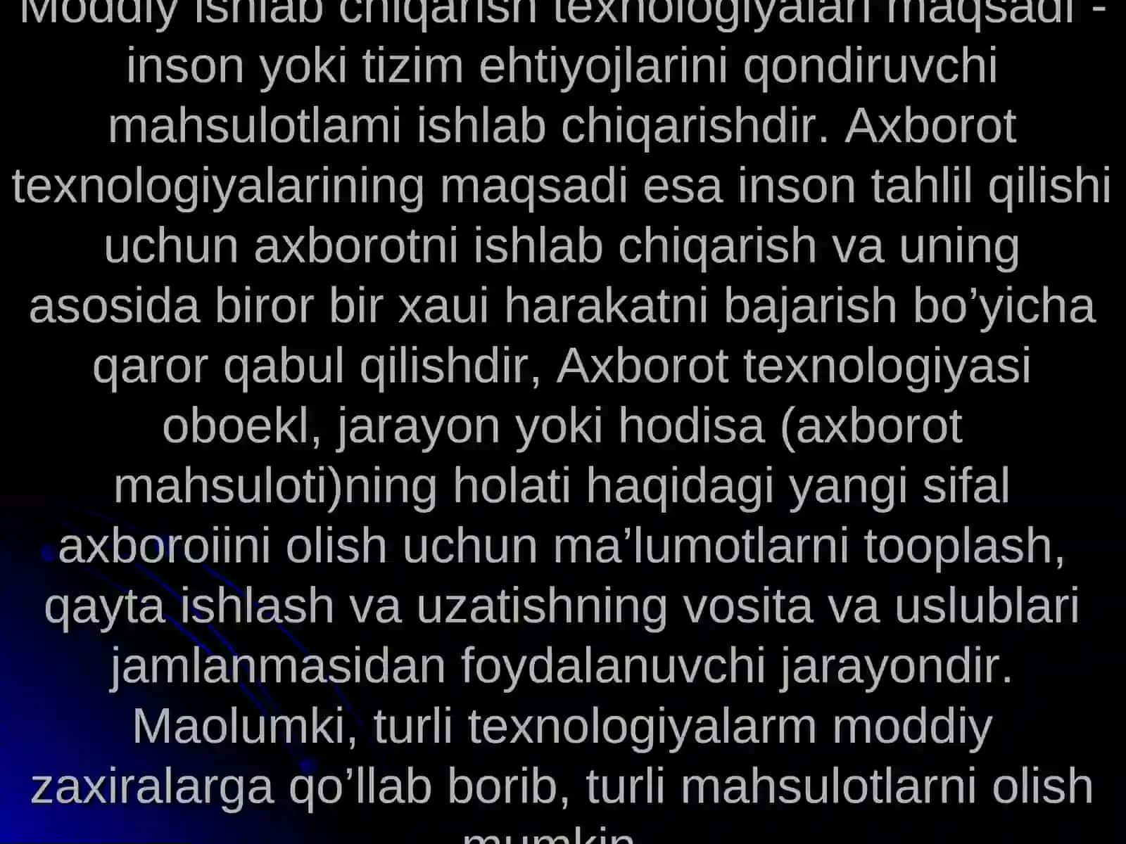Axborol texnologiyalari 4