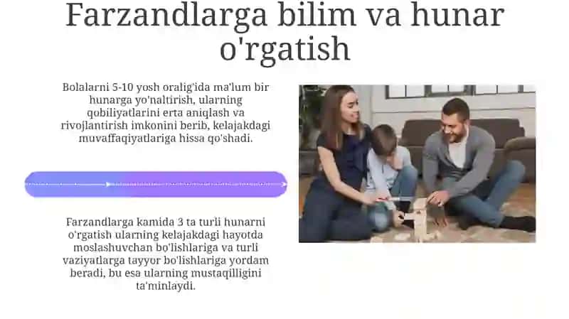 Fitratning oila asarida oila qurishtari va farzand tarbiyasi 4