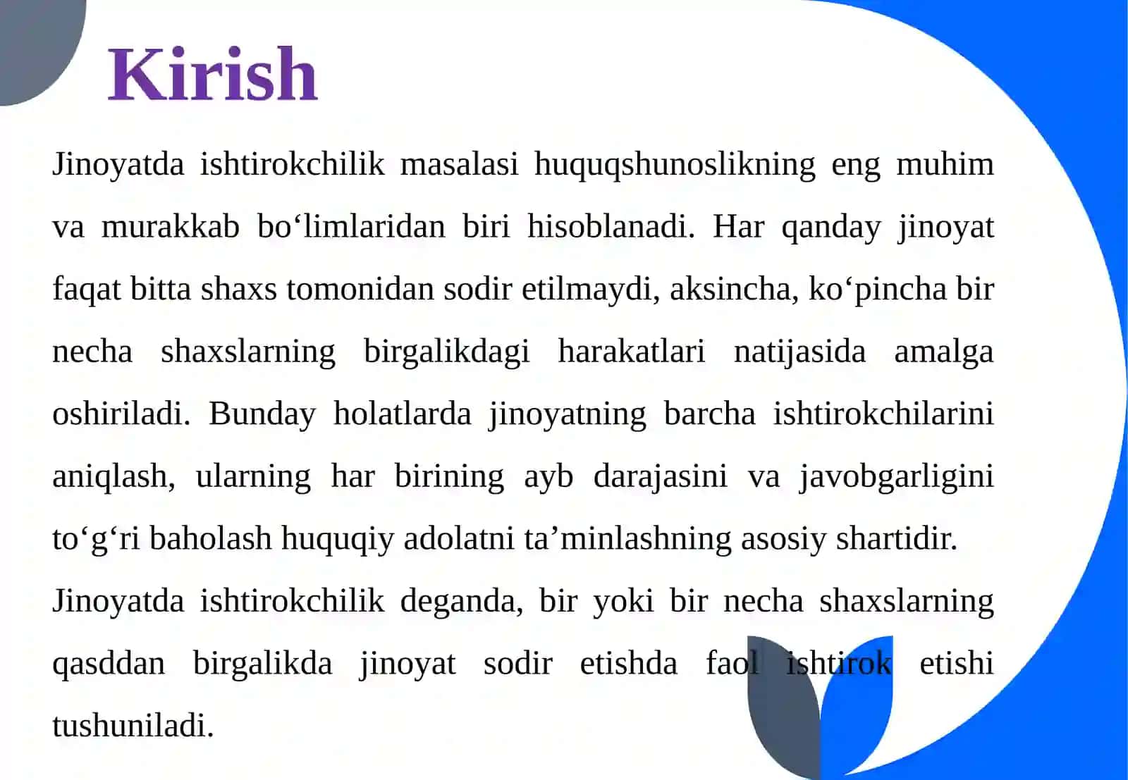 JINOYATDA ISHTIROKCHILIK 4