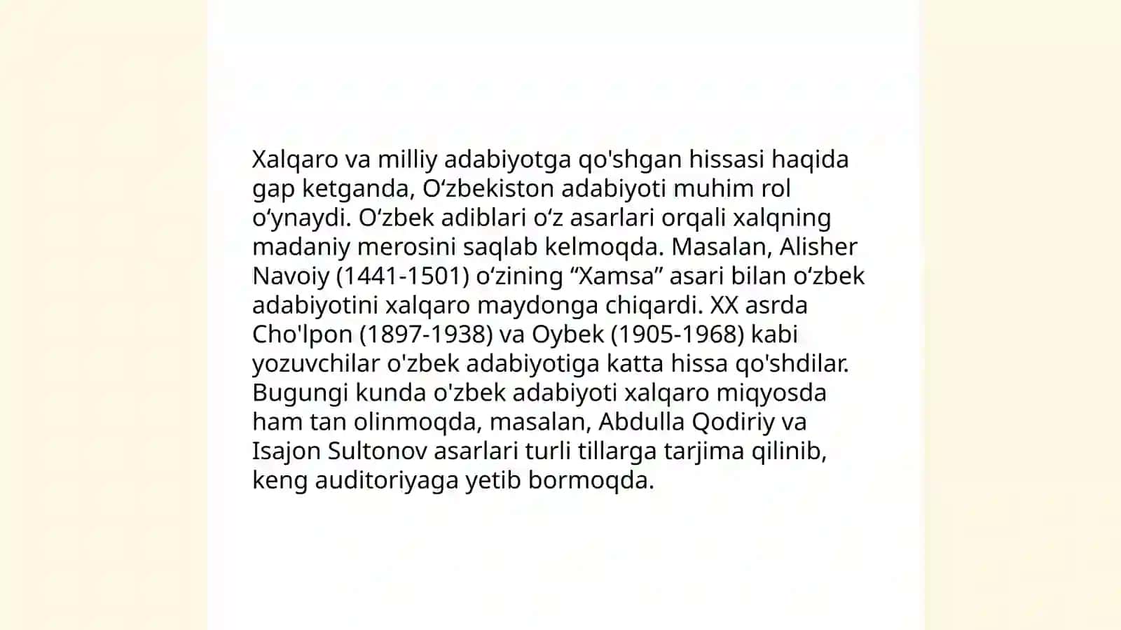 Shukur Xolmirzayev hayoti va ijodi haqida 4