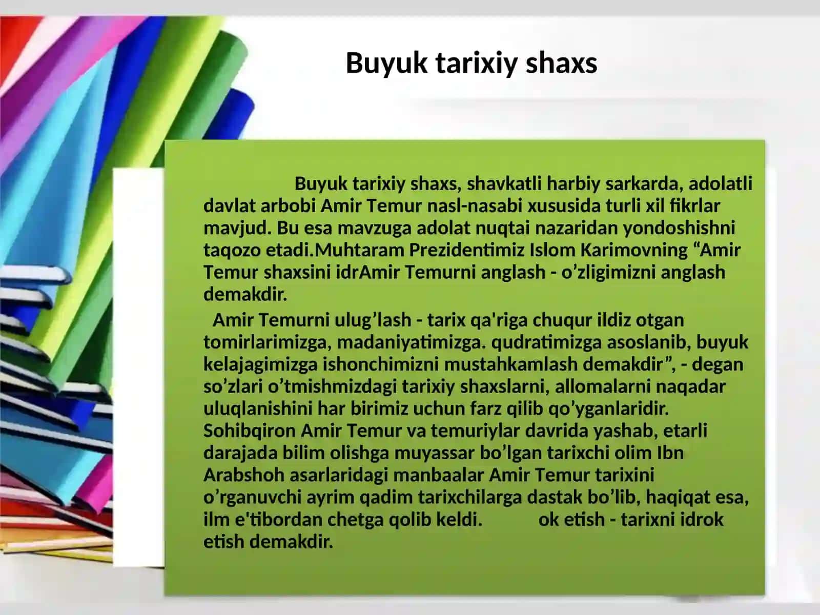 Amir Temur Shahsiyati va Islom dini 4