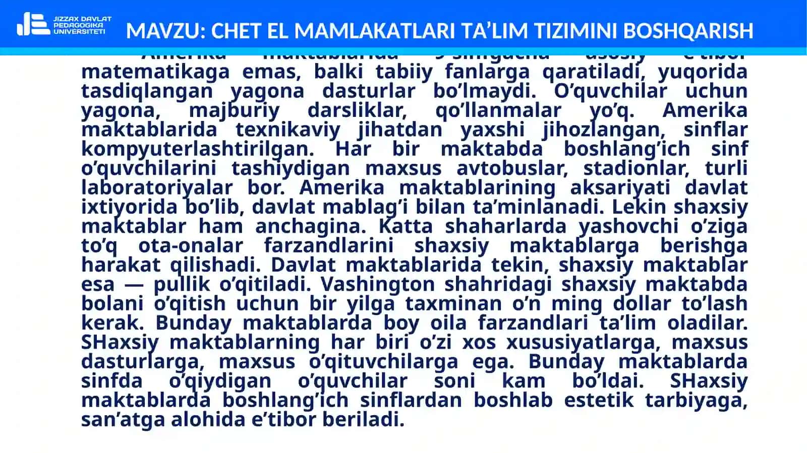 CHET EL MАMLАKАTLАRI TА’LIM TIZIMINI BOSHQАRISH 4