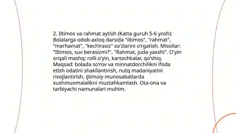 Xushmuomalalik alifbosi.Katta guruh(5-6 yosh) 4