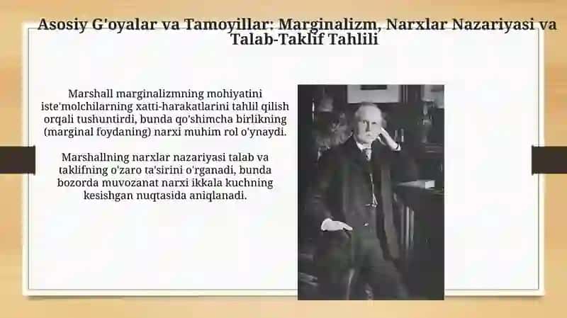 Alfred Marshall: Hayoti, Asosiy G'oyalari va Kembrij Maktabi 4