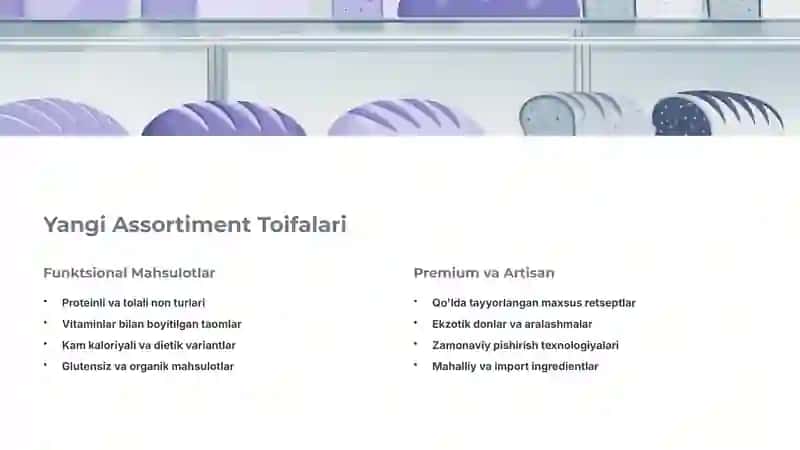 Non-Bulka Mahsulotlarini Yangi Assortimenti 4