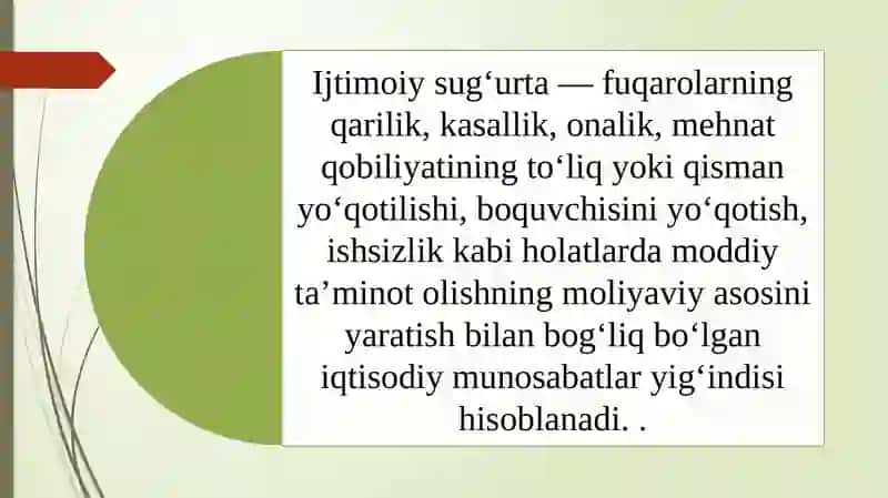 Davlat moliyasi tizimida ijtimoiy sug'urta va ijtimoiy ta'minot 4