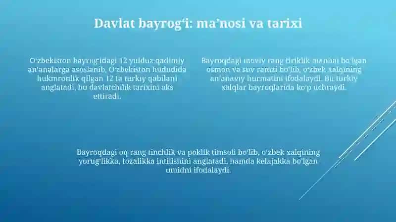 Oʻzbekiston Respublikasi davlat ramzlari va ahamiyati 4