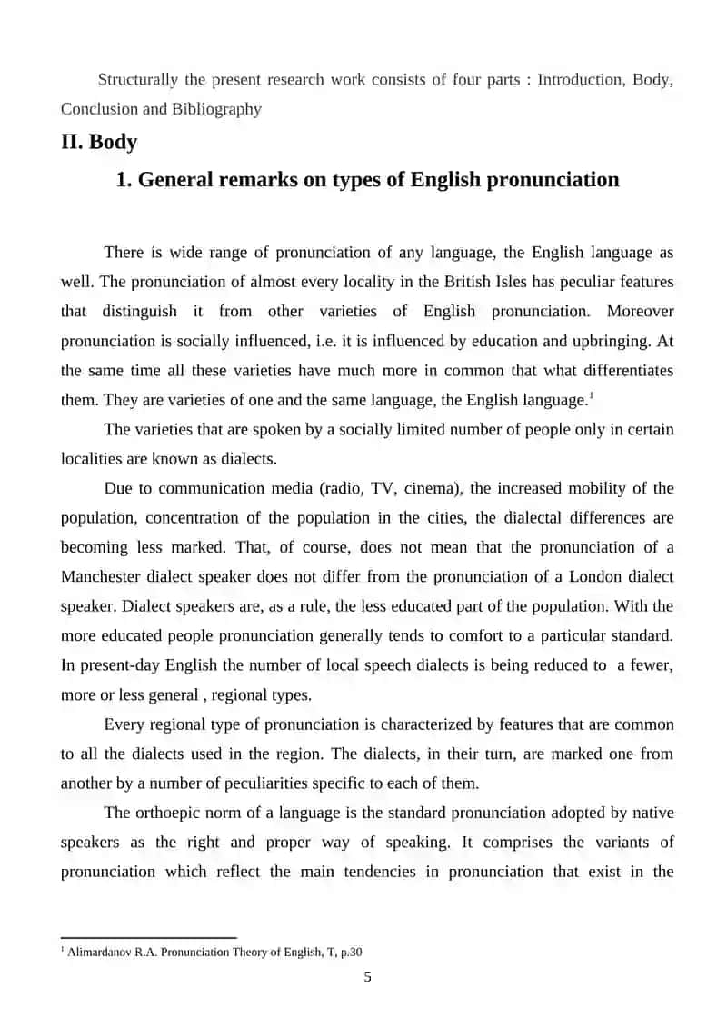 Types of English Pronunciation 4