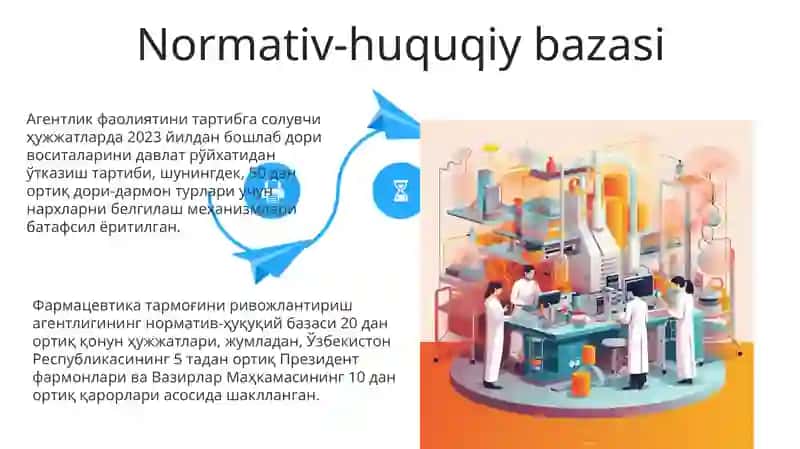 Farmatsevtika tarmog'ini rivojlantirish agentligining tarkibiy tuzilmasi 4