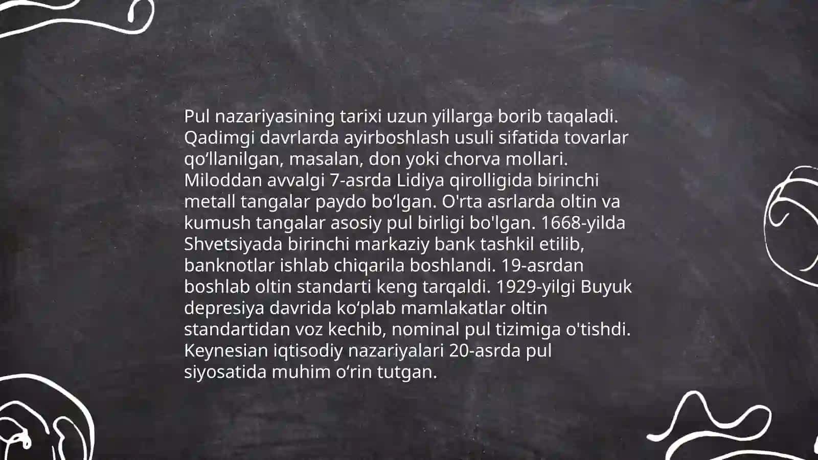 Pul nazaryalari 4