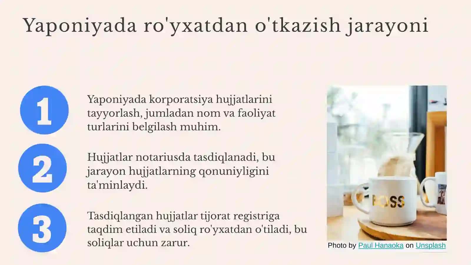 Korporatsiyalarni ro'yxatdan o'tkazish tartibi O'zbekiston va Yaponiya tajribasi 4