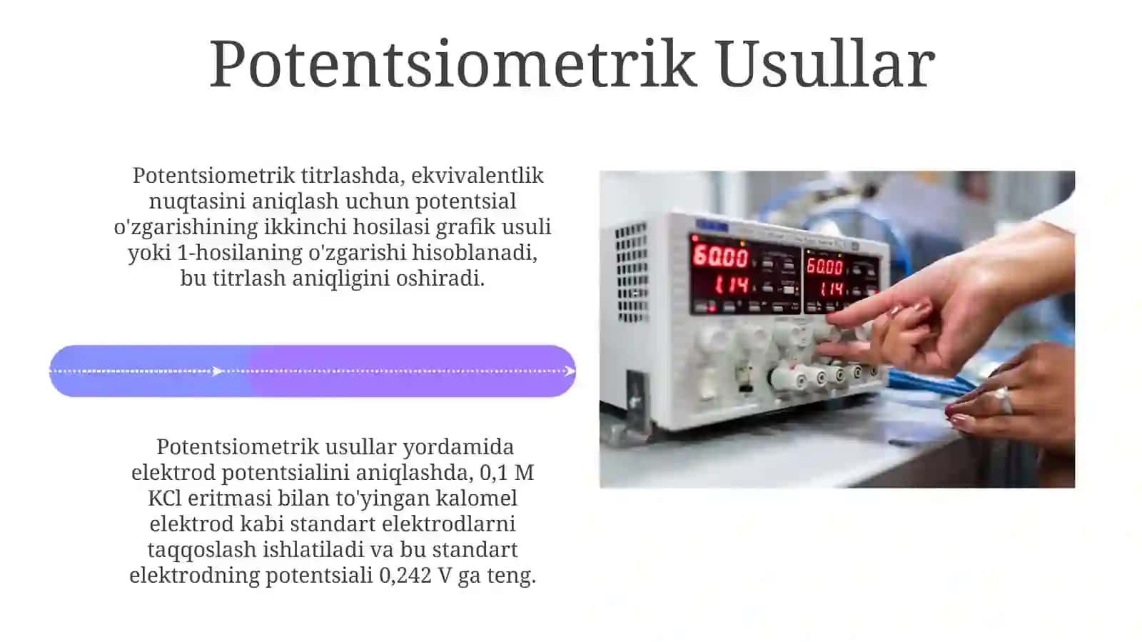 Elektrodlar potensialini aniqlash usullari 4